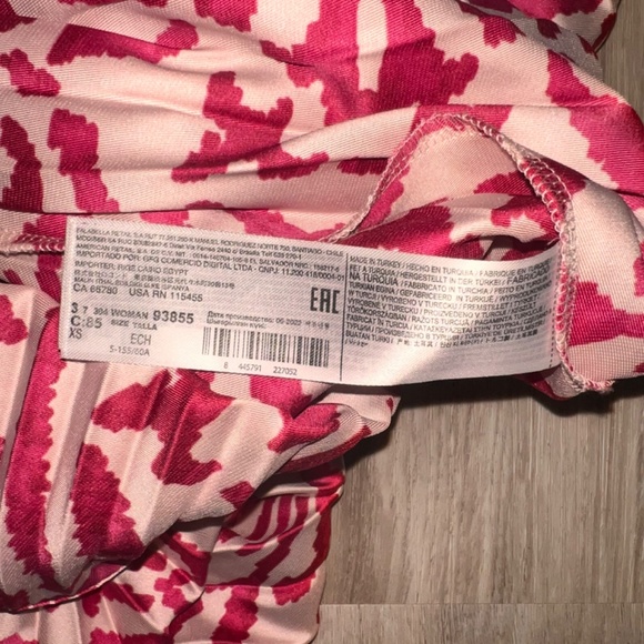 Height waist Plisse pleated midi skirt pink - Picture 6 of 7